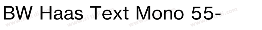 BW Haas Text Mono 55字体转换 BW Haas Text Mono 55字体转换